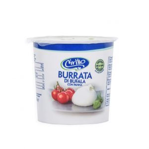 Vasetto in cartone Burrata di Bufala da 200g